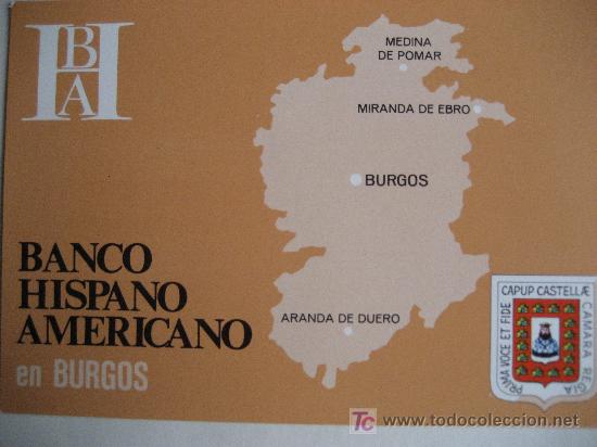 Coleccionismo: Burgos. Banco Hispano Americano
