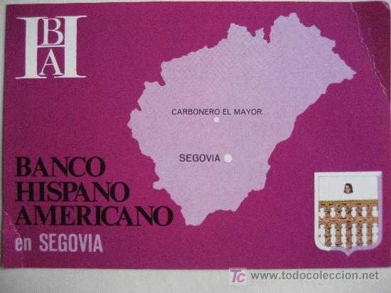 Coleccionismo: Segovia. Banco Hispano Americano
