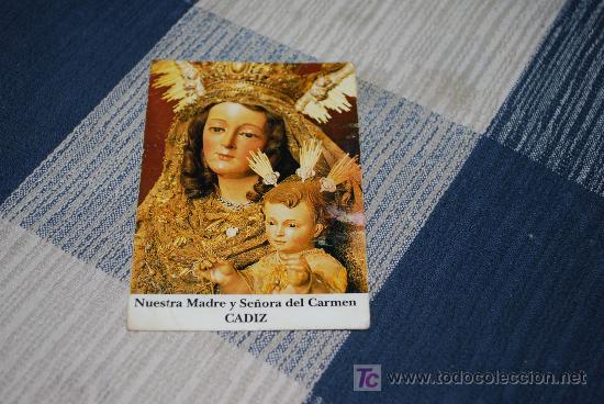 Colecionismo: estampa nuestra madre y se&ntilde;or del carmen cadiz