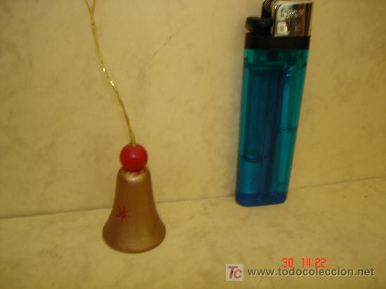 Sammeln: PEQUE&Ntilde;A CAMPANITA NAVIDE&Ntilde;A - MADERA -
