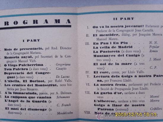 Coleccionismo: CONGREGACIO MARIANA IGUALADA 1930 - Foto 3