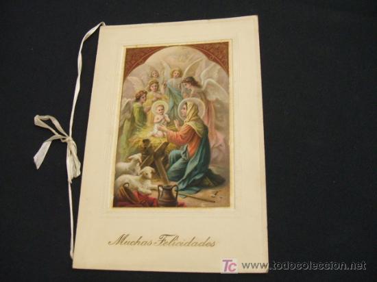 Sammelleidenschaft Papier: FELICITACION NAVIDAD - MUCHAS FELICIDADES - A&Ntilde;O 1.929 -