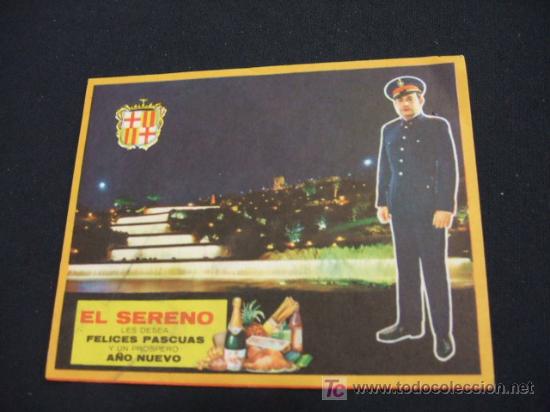 Sammelleidenschaft Papier: FELICITACION NAVIDAD - EL SERENO LES DESEA FELICES PASCUAS Y PROSPERO A&Ntilde;O NUEVO - VERSO AL DORSO -