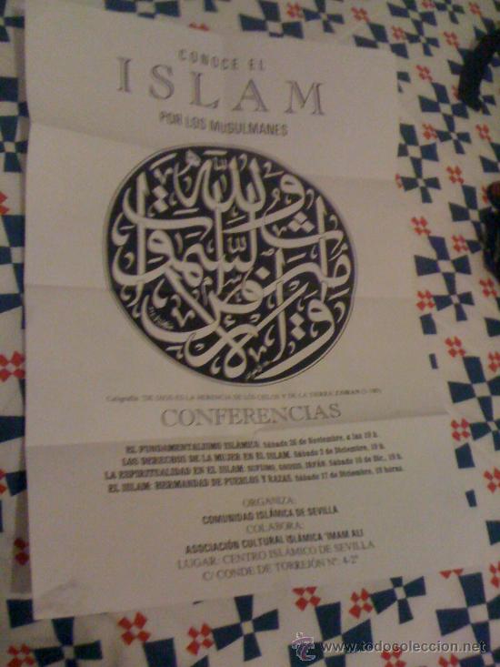 Collectionnisme: P&oacute;ster 'Conoce el Islam por los musulmanes'. Tama&ntilde;o A-3.