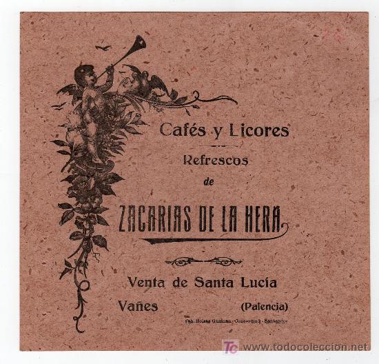 Coleccionismo: VENTA DE SANTA LUCIA VA&Ntilde;ES , PALENCIA. ALEGORIAS PARA LA IMPRESION DE BOLSAS. ZACARIAS DE LA HERA