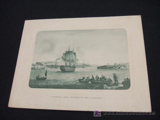 Collectionnisme: FELICITACION NAVIDAD - VISTA DEL PUERTO DE MAHON - A&Ntilde;O 1.961 -
