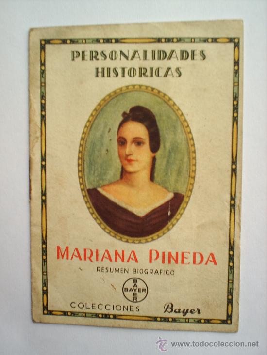 Coleccionismo: PERSONALIDADES HISTORICAS , COLECCION BAYER , MARIA PINEDA