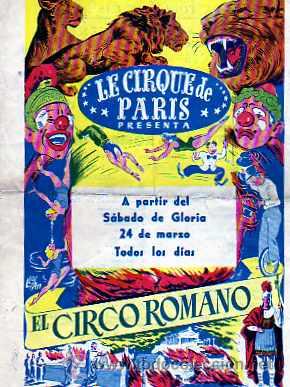 Colecionismo: ENTRADA CIRCO  LE CIRQUE DE PARIS