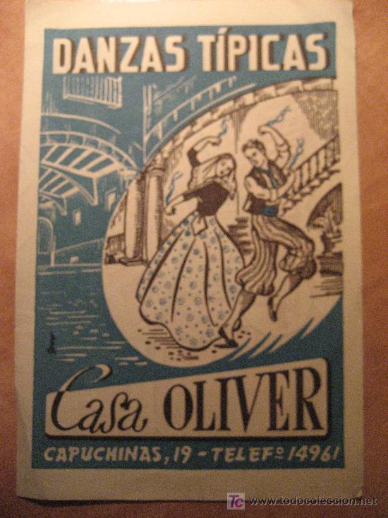 Coleccionismo: Palma de Mallorca. Danzas Tipicas Casa Oliver.