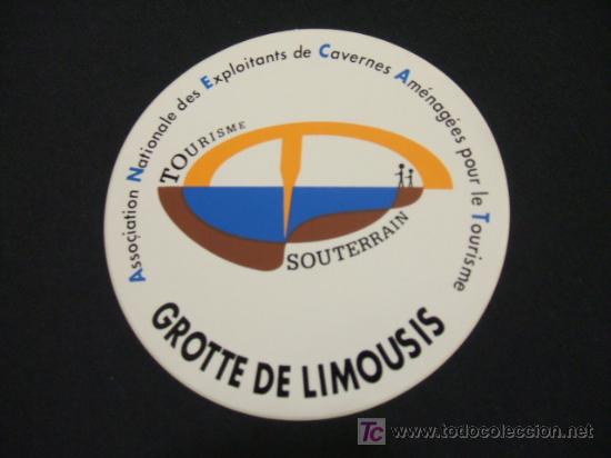 Collectionnisme: ADHESIVO - GROTTE DE LIMOUSIS - TOURISME SOUTERRAIN -