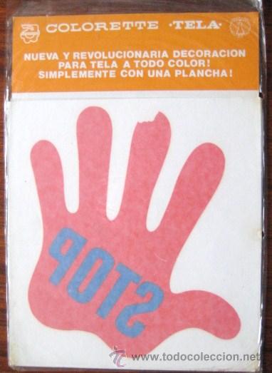 Coleccionismo: PEGATINAS PARA TELA.SE PONIAN CON PLANCHA - COLORETTE- A&Ntilde;OS 70...ENVIO GRATIS&iexcl;&iexcl;&iexcl;