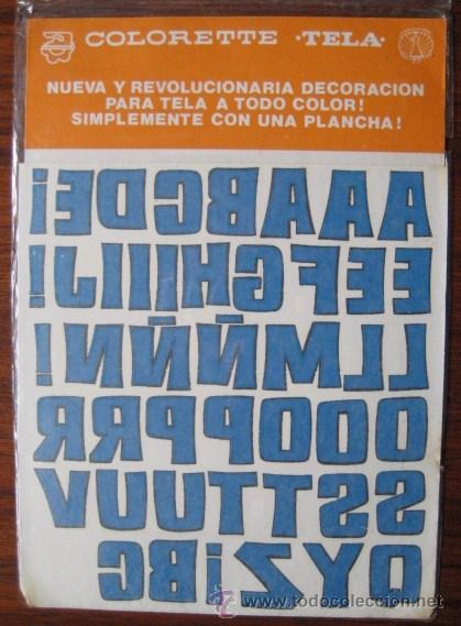 Coleccionismo: PEGATINAS PARA TELA.SE PONIAN CON PLANCHA - COLORETTE- A&Ntilde;OS 70...ENVIO GRATIS&iexcl;&iexcl;&iexcl;