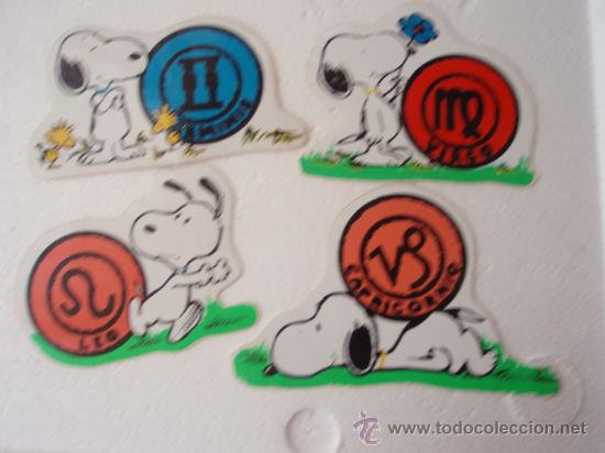 Coleccionismo: Coleccion de pegatinas del Snoopy  Oroscopos