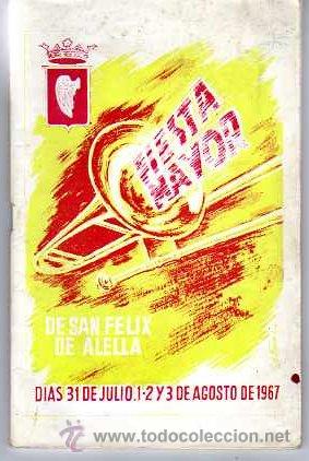 Colecionismo: PROGRAMA FIESTA MAYOR ALELLA 1967