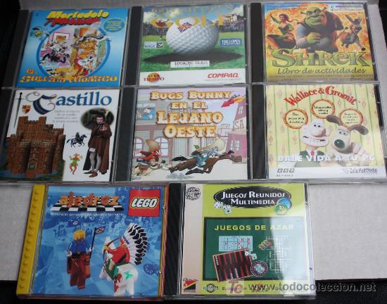 Coleccionismo: OCHO JUEGOS ORIGINALES para ORDENADOR.