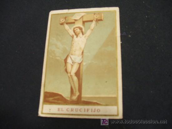 Sammelleidenschaft Papier: EL CRUCIFIJO - PARTE POSTERIOR, FABRICA DE CHOCOLATES Y MANTECADOS H. GRANELL Y MARTINEZ - ASTORGA