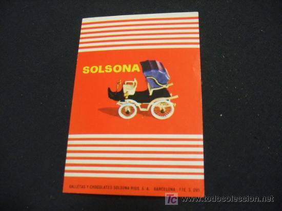 Collectionnisme: GALLETAS Y CHOCOLATES SOLSONA RIUS - BARCELONA -.
