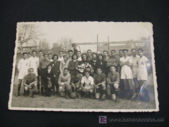 Collectionnisme: TARJETA FOTOGRAFIA  ANTIGUA - 2 EQUIPOS DE FUTBOL -