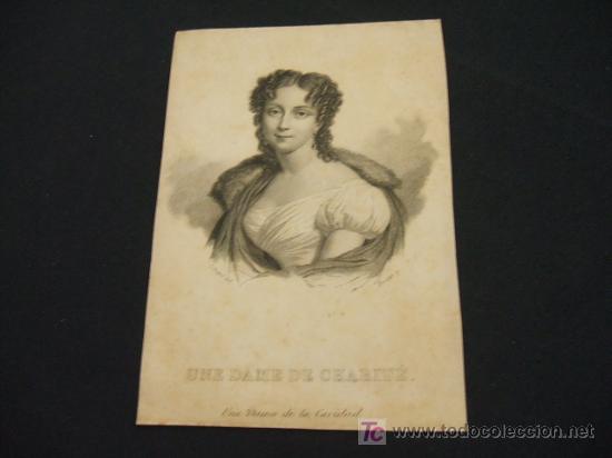 Sammelleidenschaft Papier: UNA DAMA DE LA CARIDAD - UNE DAME DE CHARITE -