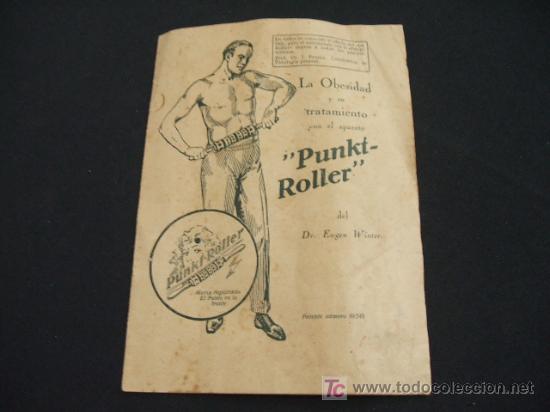 Collectionnisme: LIBRITO ANTIGUO LA OBESIDAD Y SU TRATAMIENTO CON EL APARATO PUNKTROLLER DEL DR. EUGEN WINTER -
