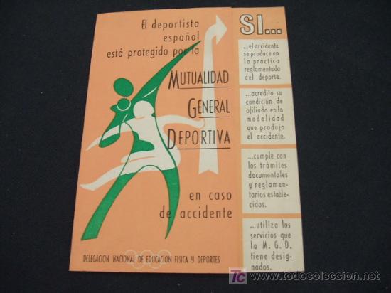 Collecting paper: MUTUALIDAD GENERAL DEPORTIVA - DELEGACION NACIONAL DE EDUCACION FISICA Y DEPORTES