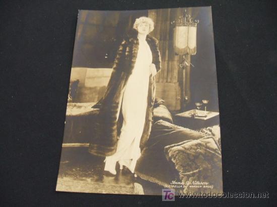 Collectionnisme: ANNA Q. NILSSON - ESTRELLA DE LA WARNER - PRODUCTOS MENNEN EN EL DORSO - A&Ntilde;O 1.925 -