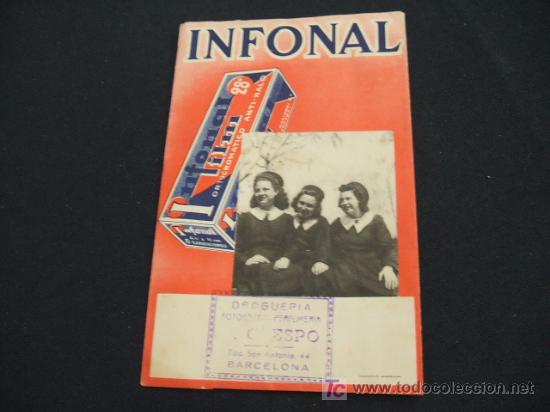 Collectionnisme: SOBRE - INFONAL - DROGUERIA, FOTOGRAFIA, PERFUMERIA - CRESPO - RDA. SAN ANTONIO, 44  - BARCELONA