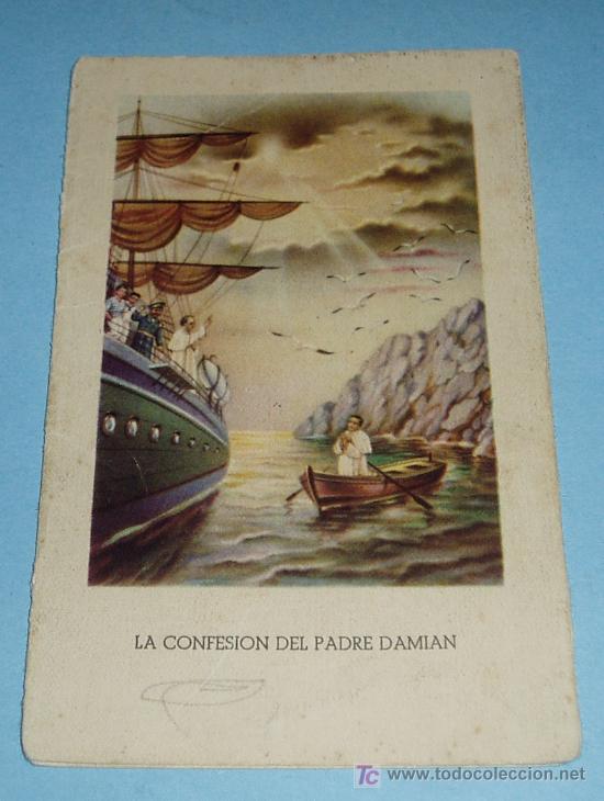 Coleccionismo: TRIPTICO DEL PADRE DAMIAN - Foto 1