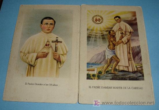 Coleccionismo: TRIPTICO DEL PADRE DAMIAN - Foto 2