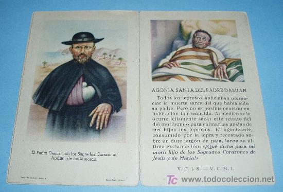 Coleccionismo: TRIPTICO DEL PADRE DAMIAN - Foto 3