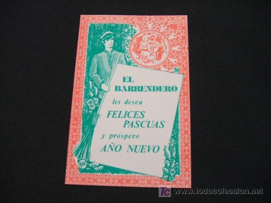 Sammelleidenschaft Papier: FELICITACION NAVIDAD - EL BARRENDERO -