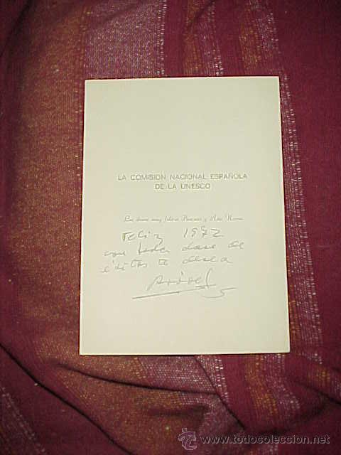 Coleccionismo: POSTAL FELICITACION PASCUAS Y A&Ntilde;O NUEVO 1972. LA COMISION NACIONAL ESPA&Ntilde;OLA DE LA UNESCO.
