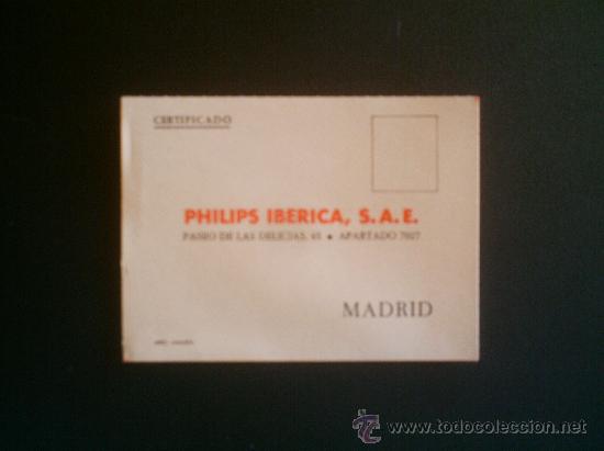 Coleccionismo: CERTIFICADO PHILIPS IBERICA, S.A.E. MADRID - Foto 2