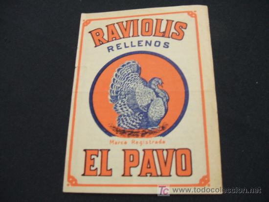 Collectionnisme: RAVIOLIS RELLENOS - EL PAVO -