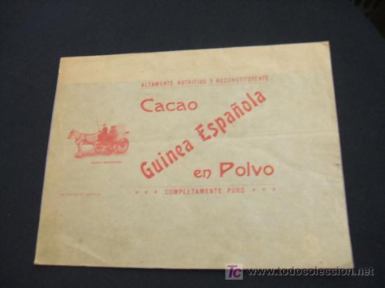 Collectionnisme: CACAO GUINEA ESPA&Ntilde;OLA EN POLVO - ALTAMENTE NUTRITIVO Y RECONSTITUYENTE - COMPLETAMENTE PURO -