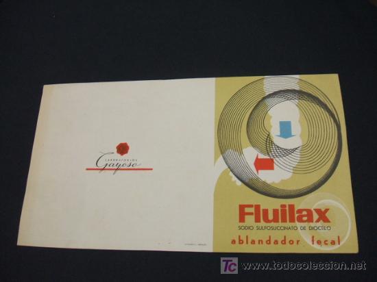 Collezionismo: FLUILAX - SODIO SULFOSUCCINATO DE DIOCTILO - ABLANDADOR FECAL -