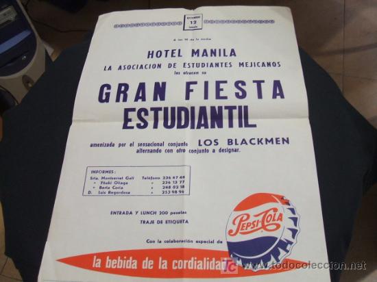 Collectionnisme: ASOCIACION DE ESTUDIANTES MEJICANOS - GRAN FIESTA ESTUDIANTIL - HOTEL MANILA -