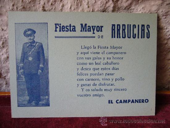 Colecionismo: Fiesta mayor de Arbucias - el Campaner - Joaquim Parcet