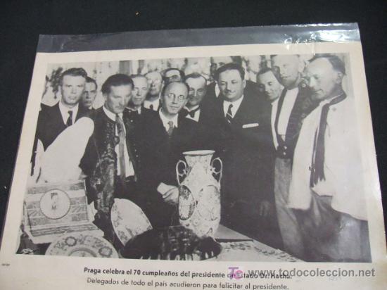 Collectionnisme: PRAGA CELEBRA EL 70 CUMPLEA&Ntilde;OS DEL PRESIDENTE DE ESTADO DR. HACHA -