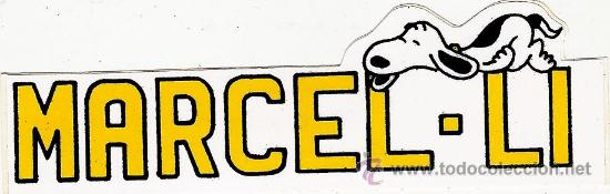 Coleccionismo: adhesivo / pegatina - snoopy - marcel-li - de gran impacto en los a&ntilde;os ochenta - nombre