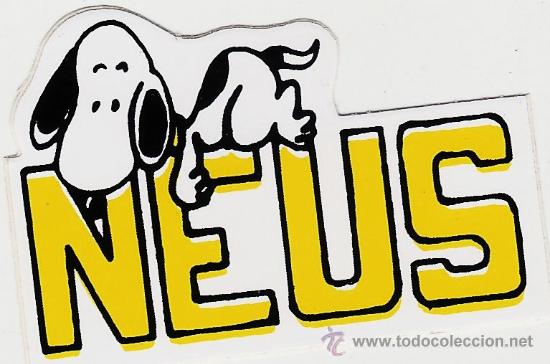 Coleccionismo: adhesivo / pegatina - snoopy - neus - de gran impacto en los a&ntilde;os ochenta - nombre