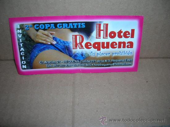 Coleccionismo: Flyer invitacion Hotel Requena. Tu placer prohibido.