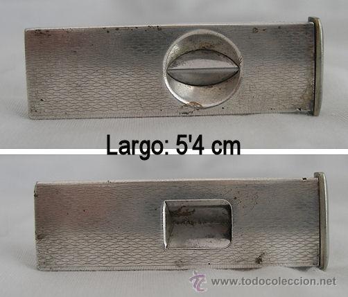 Coleccionismo: CORTAPUROS ANTIGUO PLATEADO - Foto 1