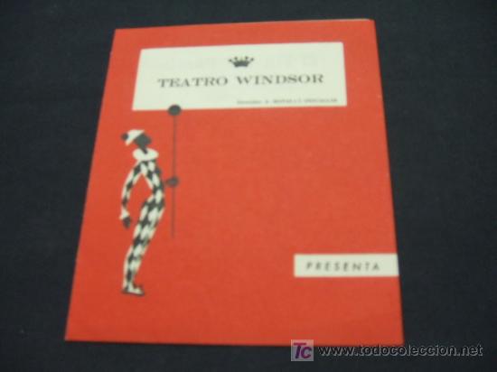 Collectionnisme: TEATRO WINDSOR - EL FIN DEL PARAISO - MARIA LUISA PONTE, AGUSTIN GONZALEZ, ETC...
