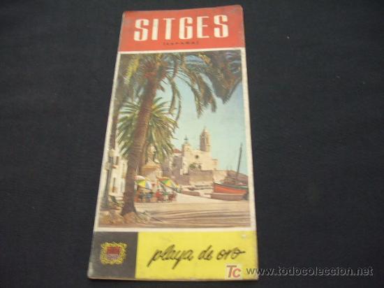 Collezionismo: SITGES - PLAYA DE ORO - A&Ntilde;O 1.960 - DESPLEGABLE
