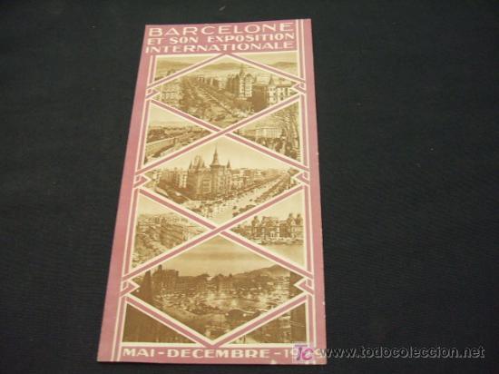 Sammelleidenschaft Papier: BARCELONE ET SON EXPOSITION INTERNATIONALE - MAI-DECEMBRE 1929 - (TEXTO EN FRANCES)
