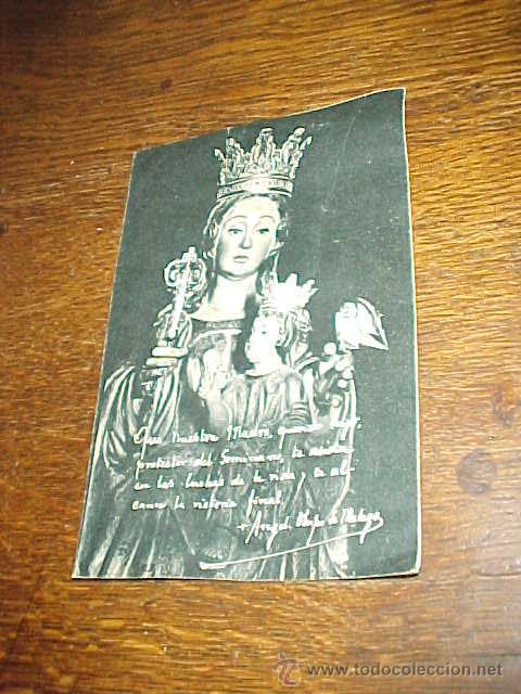 Coleccionismo: ORACION DE PIO XII POR LAS VOCACIONES SACERDOTALES. VIRGEN DE LA VITORIA DE MALAGA. A&Ntilde;O 1959.