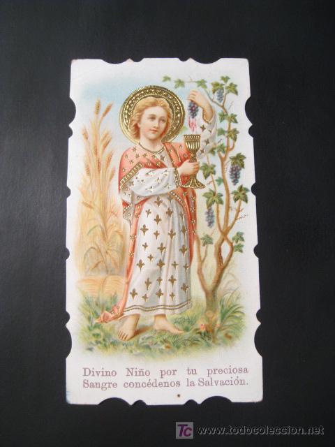 Coleccionismo: ESTAMPA RELIGIOSA TROQUELADA DIVINO NI&Ntilde;O JESUS