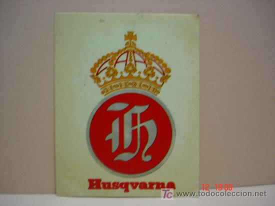 Sammelleidenschaft Papier: ESCUDO ADHESIVO HUSQVARNA