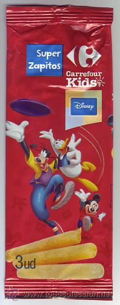Coleccionismo: CE 9 (1) Mickey Mouse Donald Goofy Disney sobre super zapitos. Disney sweetcorn wrapper RARE